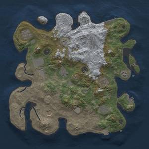 Thumbnail Rust Map: Procedural Map, Size: 3500, Seed: 2137675129, 18 Monuments