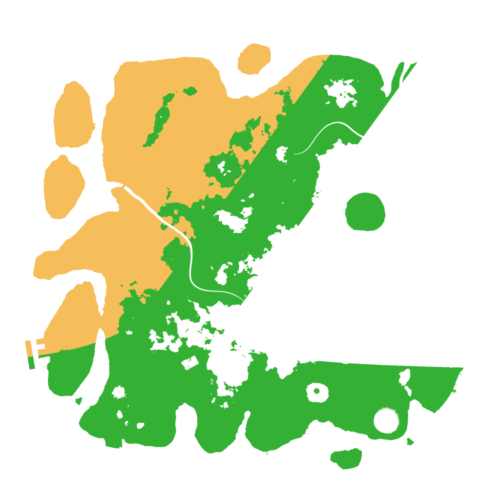 Biome Rust Map: Procedural Map, Size: 3500, Seed: 2145043555