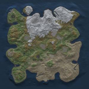 Thumbnail Rust Map: Procedural Map, Size: 3750, Seed: 21032024, 18 Monuments