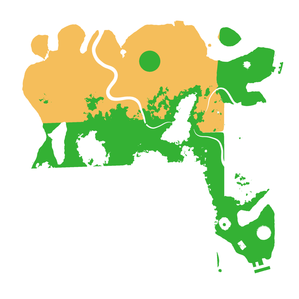 Biome Rust Map: Procedural Map, Size: 3750, Seed: 569054