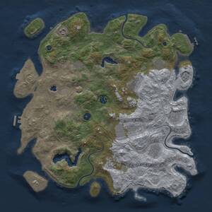 Thumbnail Rust Map: Procedural Map, Size: 4250, Seed: 89655178, 16 Monuments