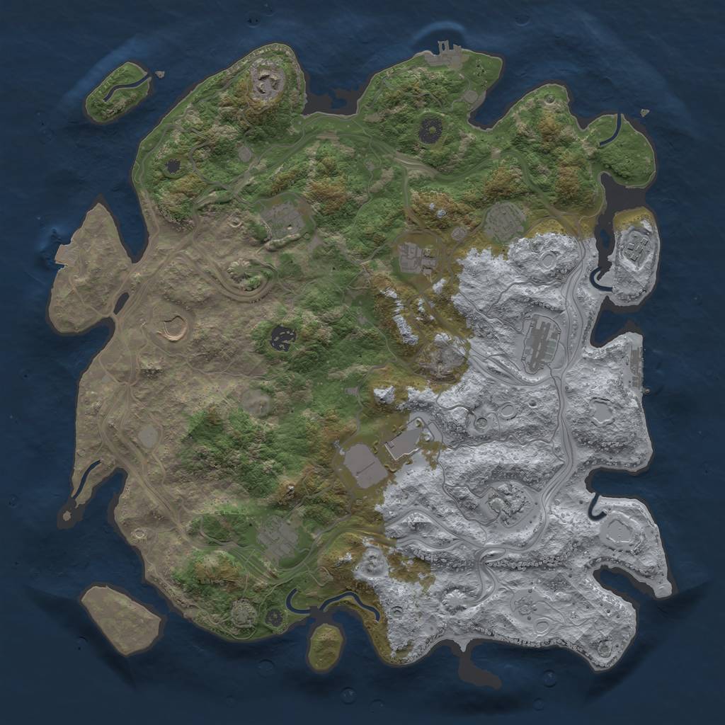 Rust Map: Procedural Map, Size: 4250, Seed: 89655178, 19 Monuments