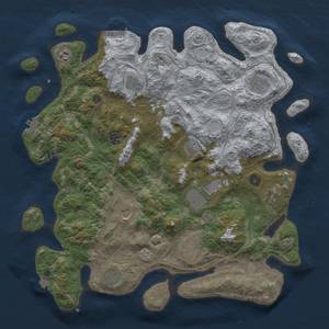 Thumbnail Rust Map: Procedural Map, Size: 4250, Seed: 700800244, 19 Monuments