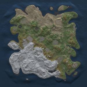 Thumbnail Rust Map: Procedural Map, Size: 3750, Seed: 759383438, 18 Monuments