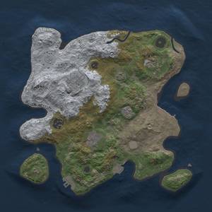 Thumbnail Rust Map: Procedural Map, Size: 3000, Seed: 330804867, 13 Monuments