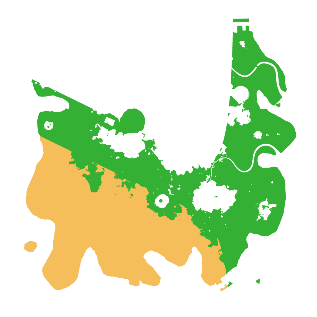 Biome Rust Map: Procedural Map, Size: 3500, Seed: 224555910