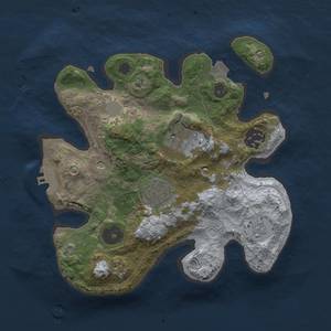 Thumbnail Rust Map: Procedural Map, Size: 2500, Seed: 1677960835, 9 Monuments