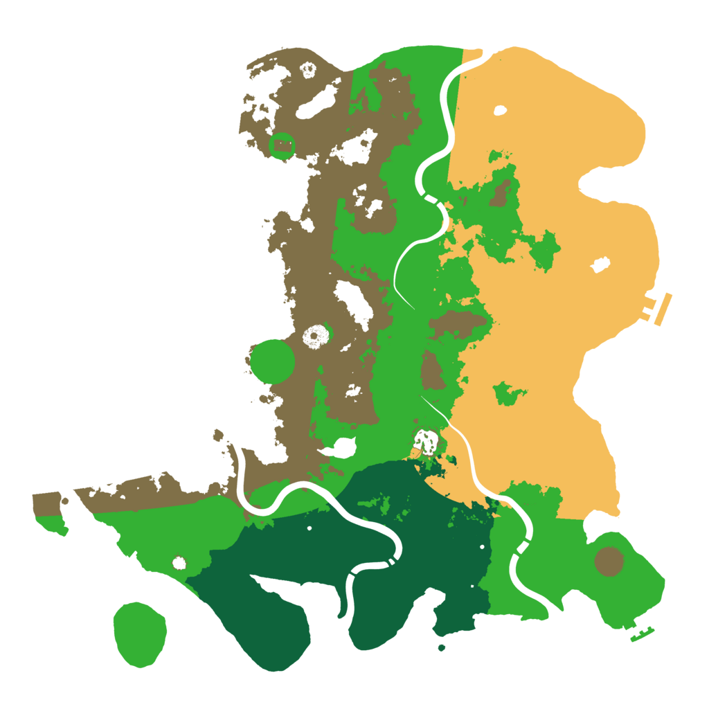 Biome Rust Map: Procedural Map, Size: 4250, Seed: 72