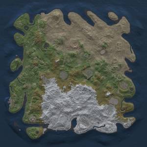 Thumbnail Rust Map: Procedural Map, Size: 4500, Seed: 378921, 19 Monuments