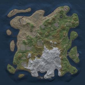 Thumbnail Rust Map: Procedural Map, Size: 3750, Seed: 202403211, 18 Monuments