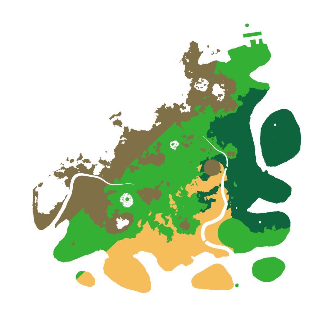 Biome Rust Map: Procedural Map, Size: 3500, Seed: 1268681019