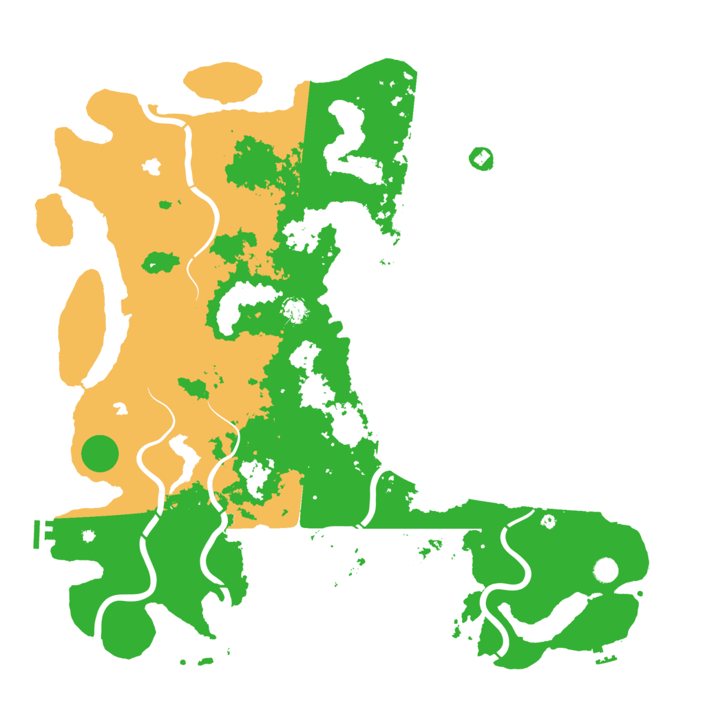 Biome Rust Map: Procedural Map, Size: 5000, Seed: 831145673