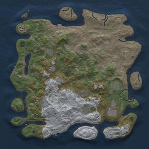 Thumbnail Rust Map: Procedural Map, Size: 4200, Seed: 6253672, 19 Monuments