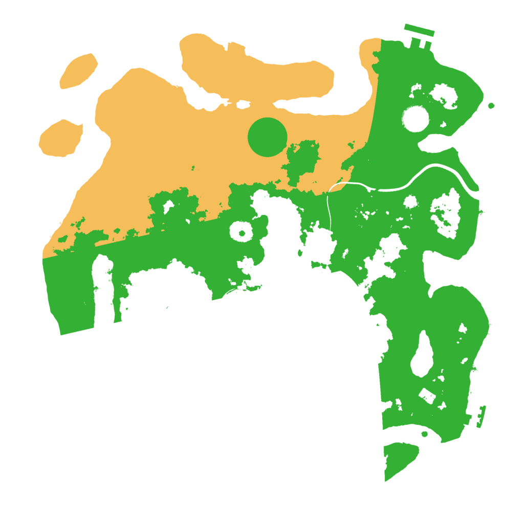 Biome Rust Map: Procedural Map, Size: 3500, Seed: 990280