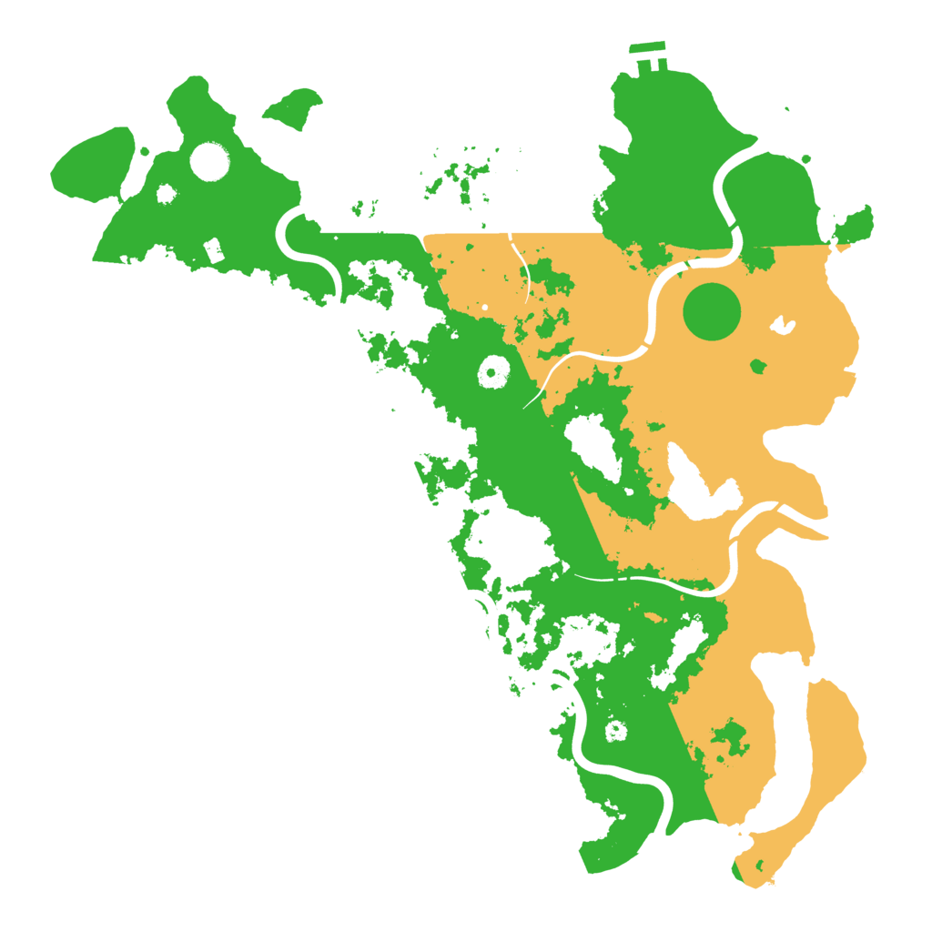 Biome Rust Map: Procedural Map, Size: 4250, Seed: 1136999786
