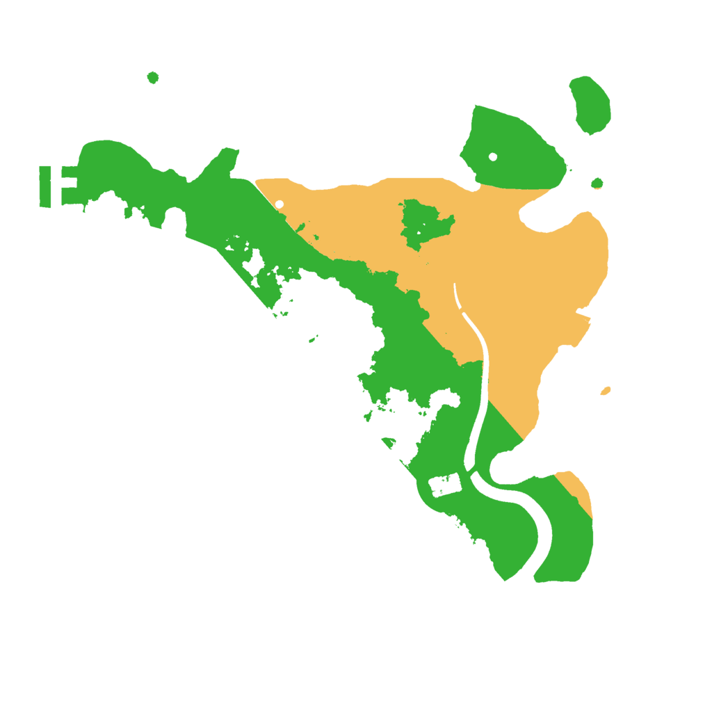 Biome Rust Map: Procedural Map, Size: 2500, Seed: 635747639