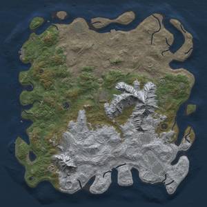 Thumbnail Rust Map: Procedural Map, Size: 5000, Seed: 1744403307, 19 Monuments