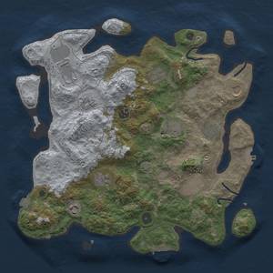 Thumbnail Rust Map: Procedural Map, Size: 3750, Seed: 1093065159, 18 Monuments