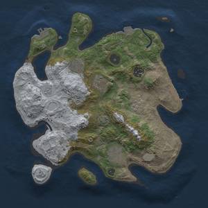 Thumbnail Rust Map: Procedural Map, Size: 3000, Seed: 392819820, 13 Monuments