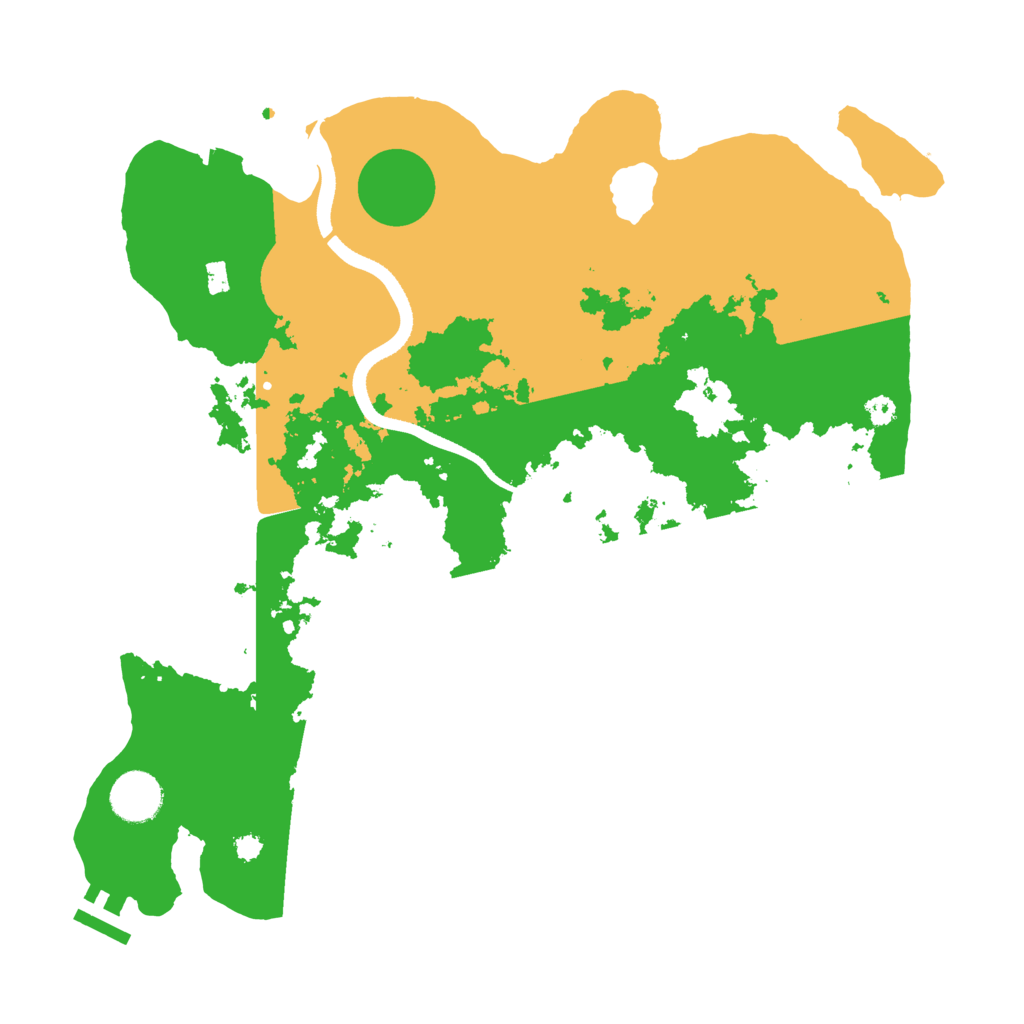 Biome Rust Map: Procedural Map, Size: 3500, Seed: 1986016886