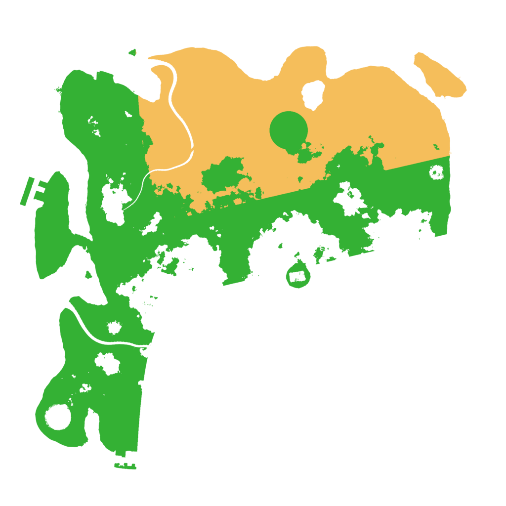 Biome Rust Map: Procedural Map, Size: 3500, Seed: 1986016886
