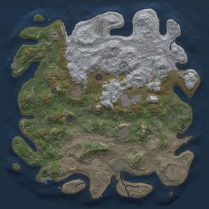 Thumbnail Rust Map: Procedural Map, Size: 4500, Seed: 1880727734, 19 Monuments