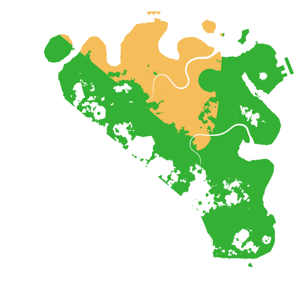 Biome Rust Map: Procedural Map, Size: 3500, Seed: 42615409