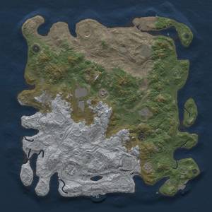 Thumbnail Rust Map: Procedural Map, Size: 4500, Seed: 236818810, 19 Monuments