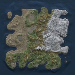 Thumbnail Rust Map: Procedural Map, Size: 3500, Seed: 2026578678, 17 Monuments