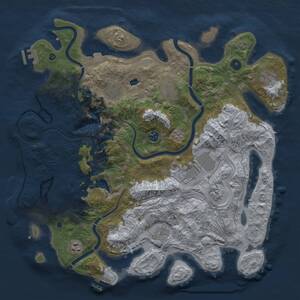 Thumbnail Rust Map: Procedural Map, Size: 4250, Seed: 926652223, 15 Monuments