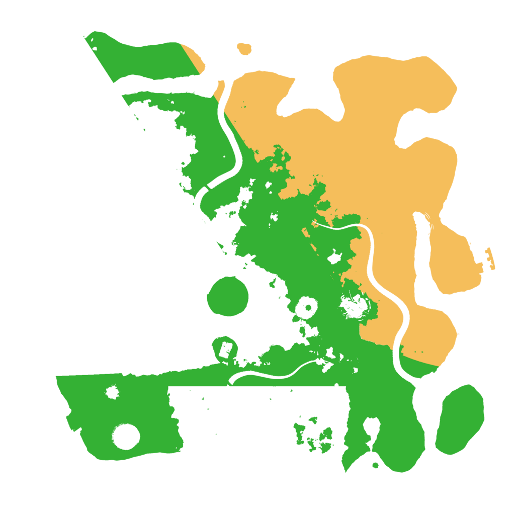 Biome Rust Map: Procedural Map, Size: 3500, Seed: 616699