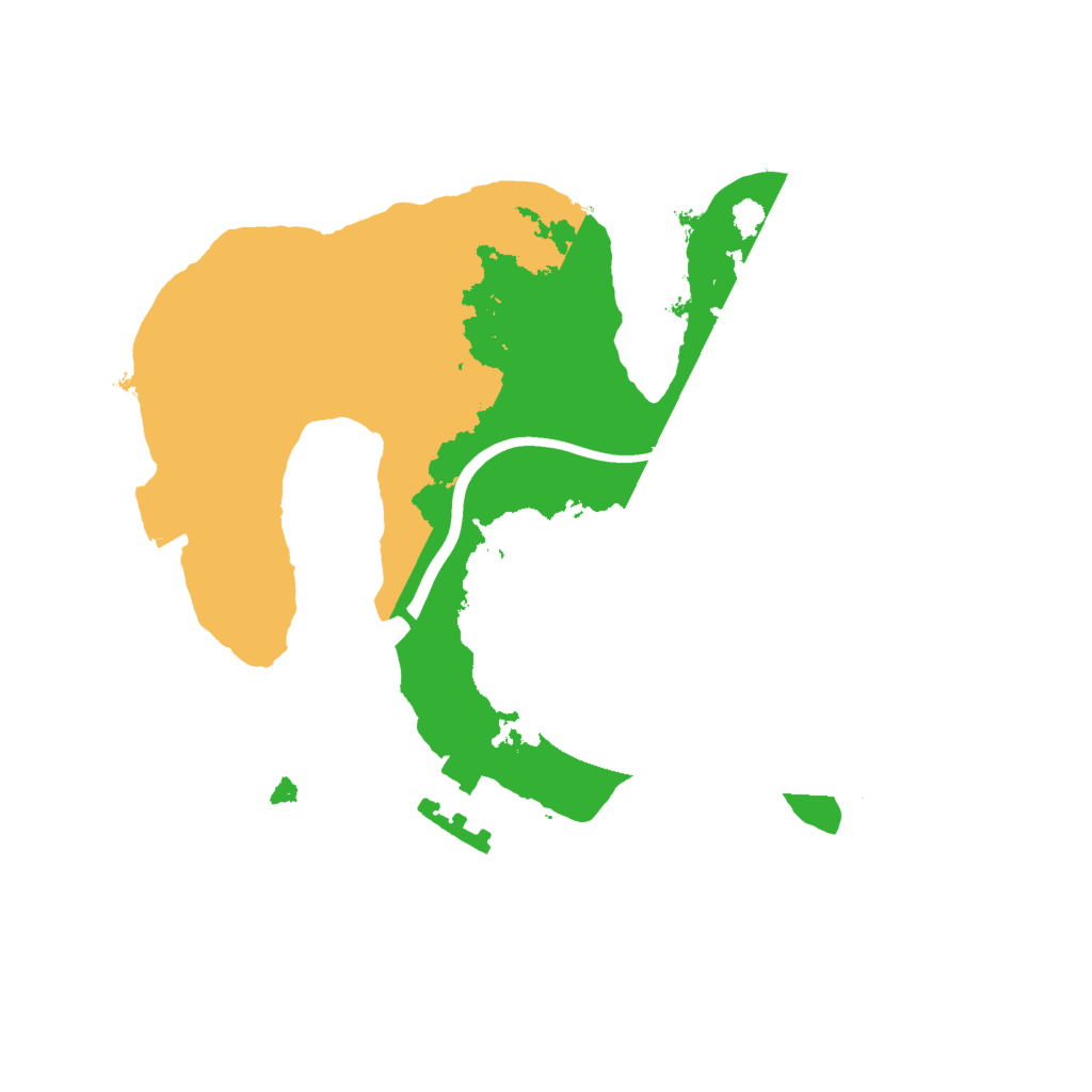 Biome Rust Map: Procedural Map, Size: 2000, Seed: 1287455955