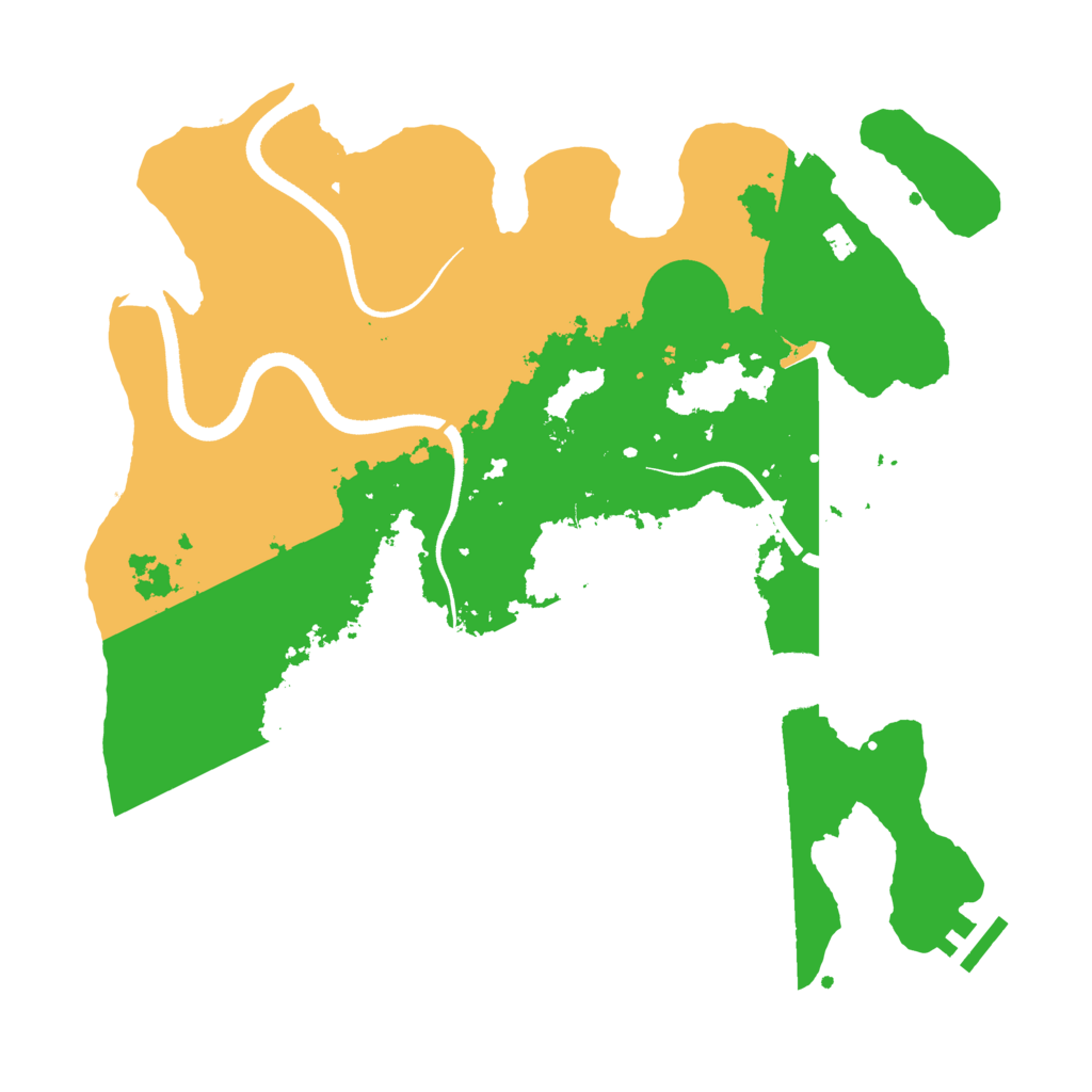 Biome Rust Map: Procedural Map, Size: 3500, Seed: 135572719
