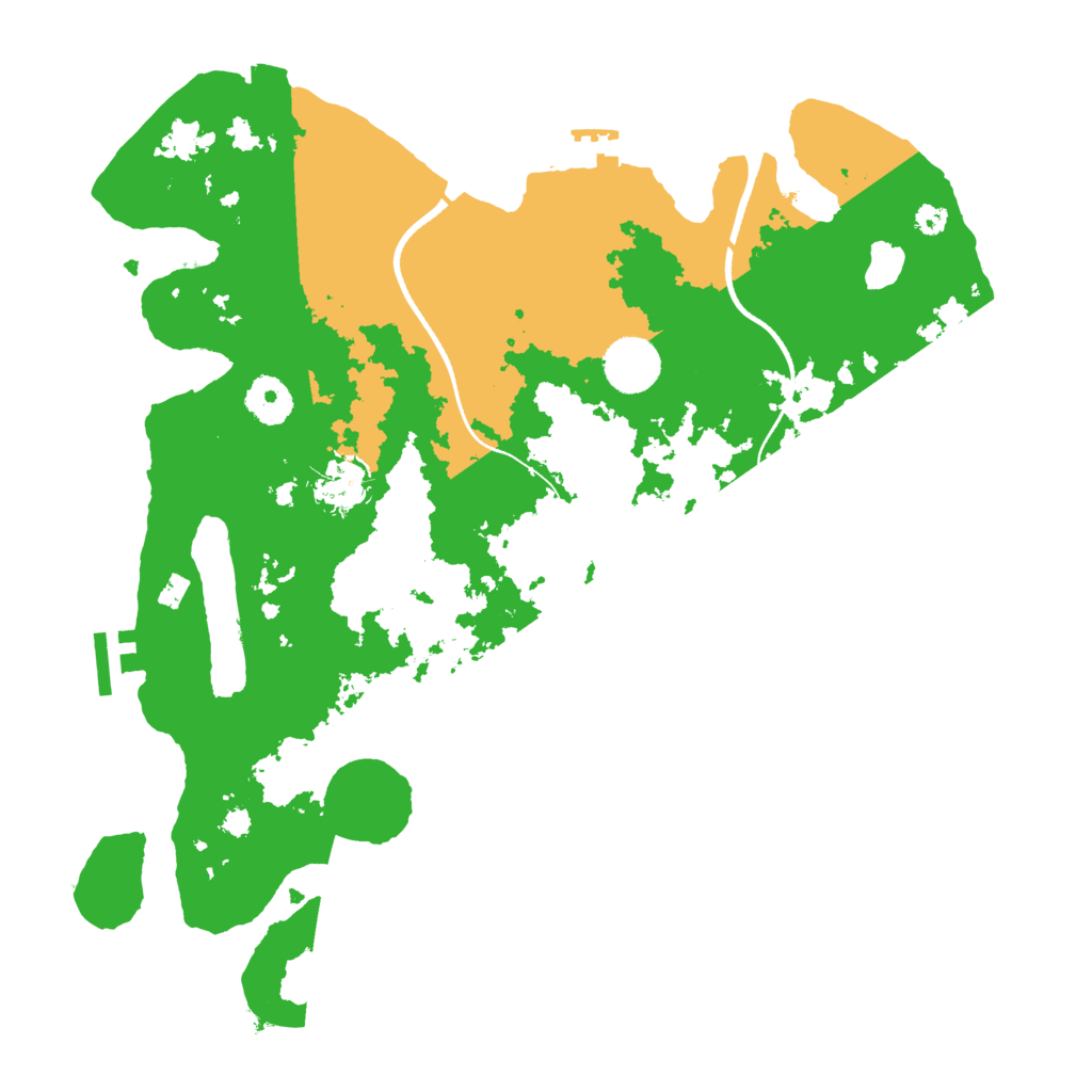 Biome Rust Map: Procedural Map, Size: 3500, Seed: 844898800