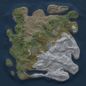 Thumbnail Rust Map: Procedural Map, Size: 3850, Seed: 8499472, 18 Monuments