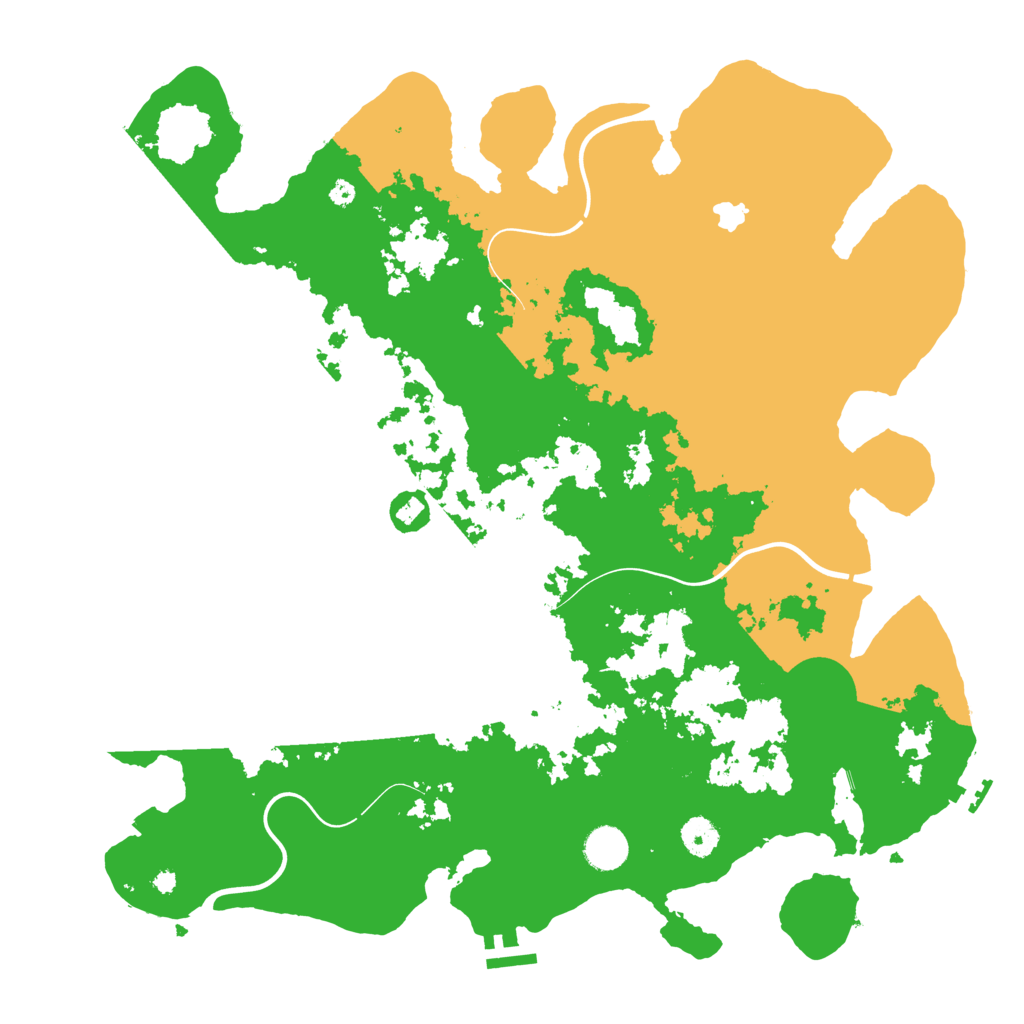 Biome Rust Map: Procedural Map, Size: 4100, Seed: 25146093