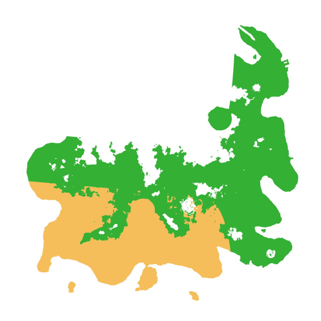 Biome Rust Map: Procedural Map, Size: 3700, Seed: 763505282