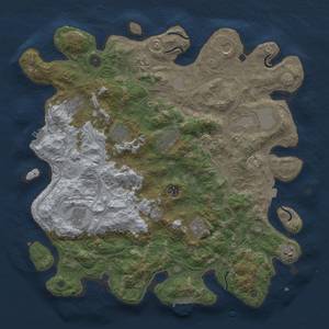 Thumbnail Rust Map: Procedural Map, Size: 4250, Seed: 1868797449, 19 Monuments