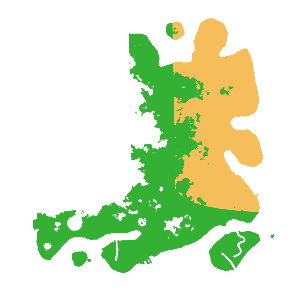 Biome Rust Map: Procedural Map, Size: 3500, Seed: 798089378
