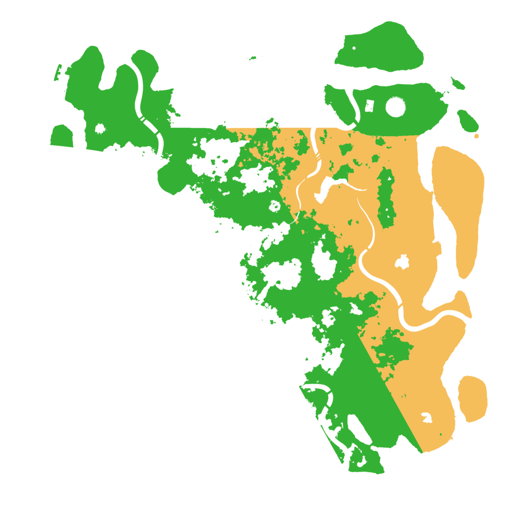 Biome Rust Map: Procedural Map, Size: 4500, Seed: 370667152