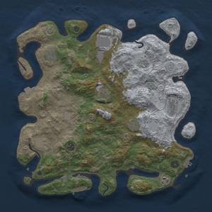 Thumbnail Rust Map: Procedural Map, Size: 4000, Seed: 232590982, 18 Monuments