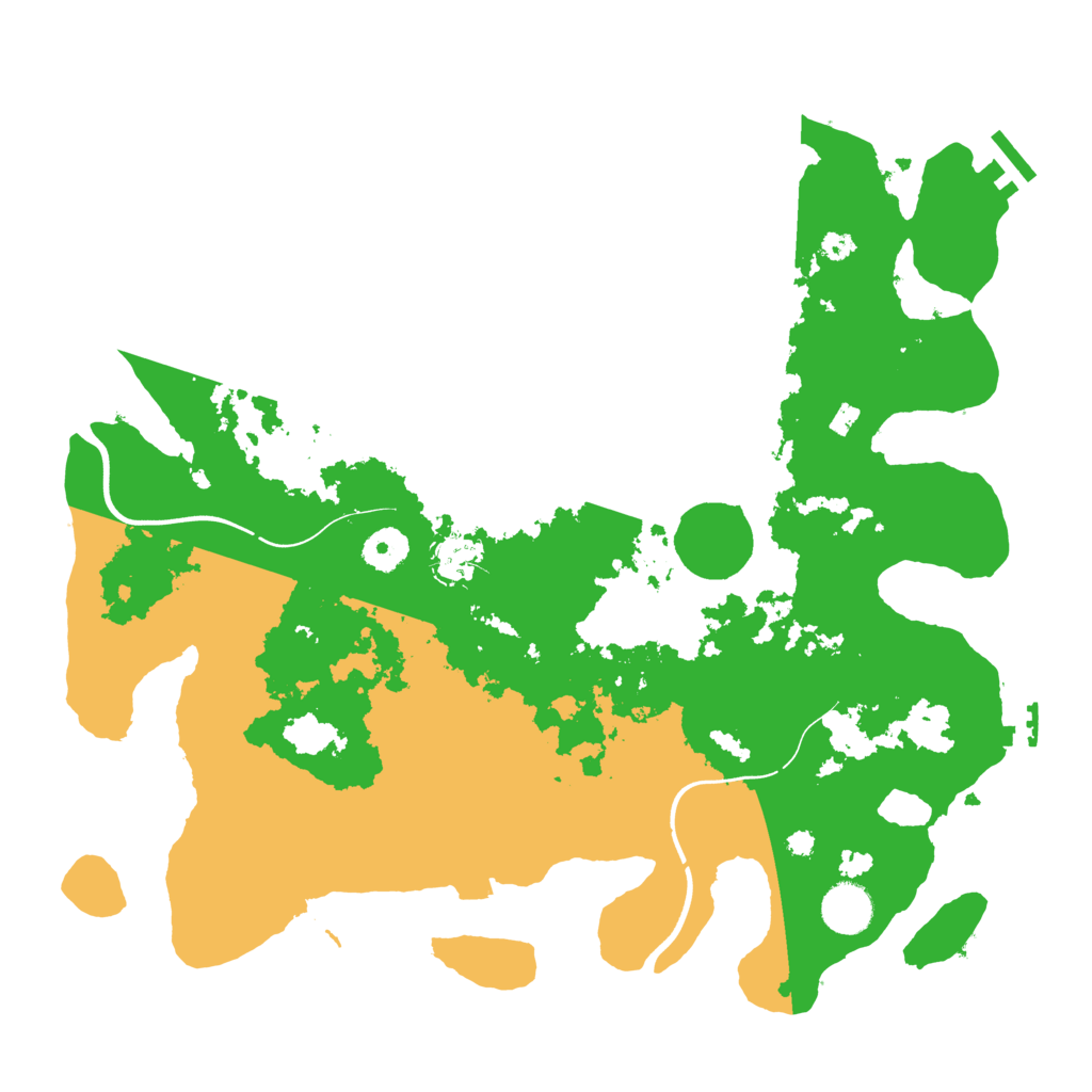 Biome Rust Map: Procedural Map, Size: 3750, Seed: 96527