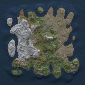 Thumbnail Rust Map: Procedural Map, Size: 3500, Seed: 1510295323, 14 Monuments