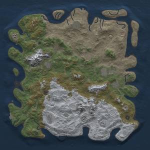 Thumbnail Rust Map: Procedural Map, Size: 5000, Seed: 6725, 19 Monuments