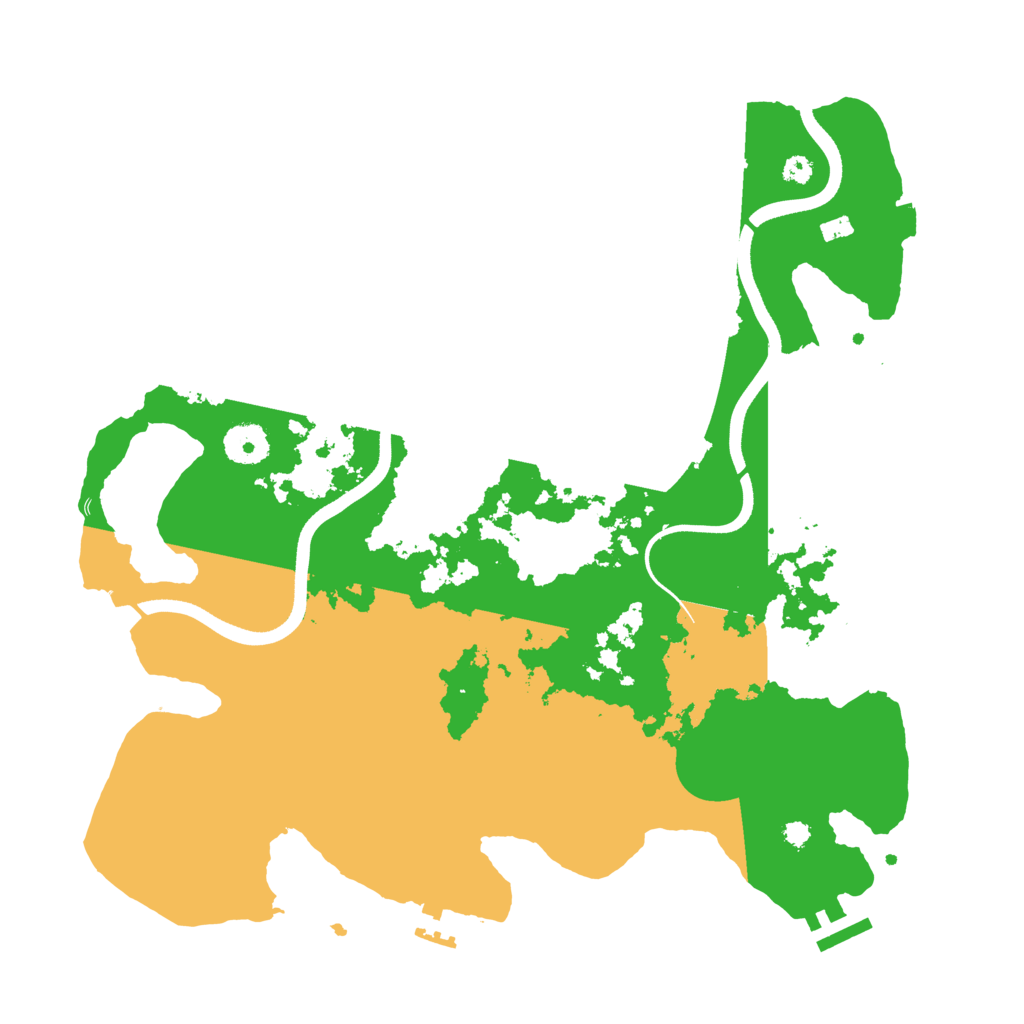 Biome Rust Map: Procedural Map, Size: 3600, Seed: 109