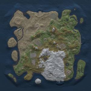 Thumbnail Rust Map: Procedural Map, Size: 3600, Seed: 46181251, 15 Monuments