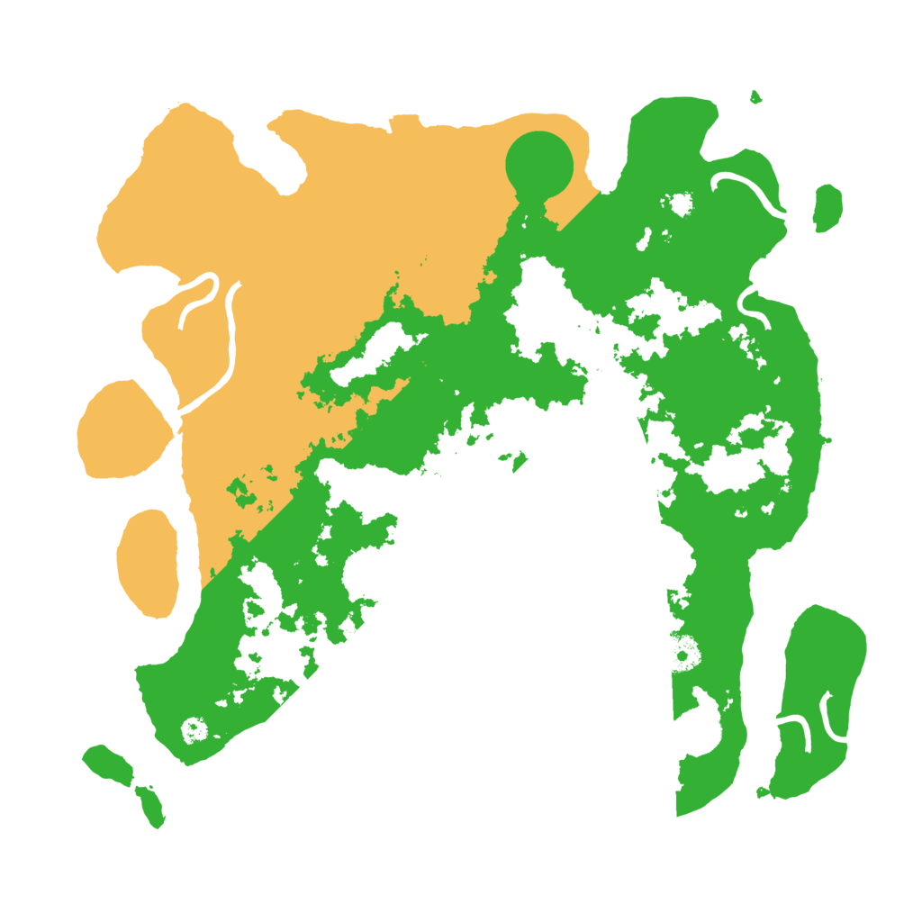 Biome Rust Map: Procedural Map, Size: 3600, Seed: 46181251