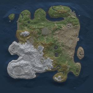 Thumbnail Rust Map: Procedural Map, Size: 3250, Seed: 2118880214, 14 Monuments