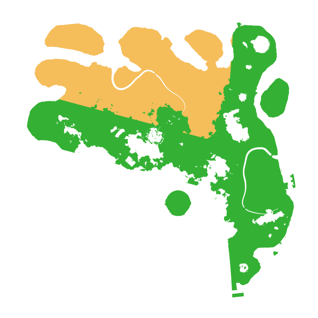 Biome Rust Map: Procedural Map, Size: 3500, Seed: 2019836229