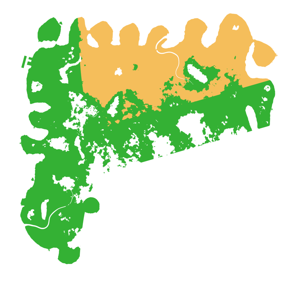 Biome Rust Map: Procedural Map, Size: 4810, Seed: 52161